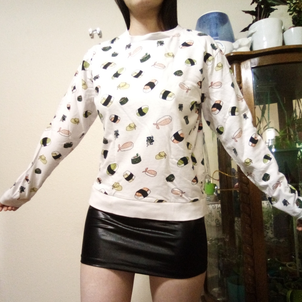 Divided Smiling Sushi Sweater